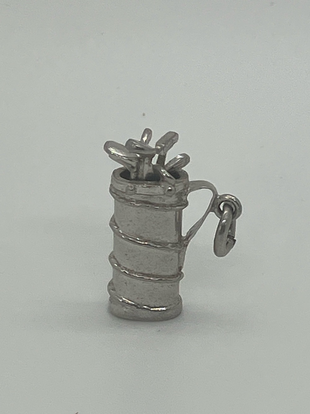 Vtg 925 Sterling Silver Golfing Golfer Theme Golf Clubs & bag Charm